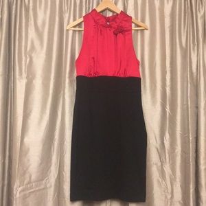 Allen B red and black dress